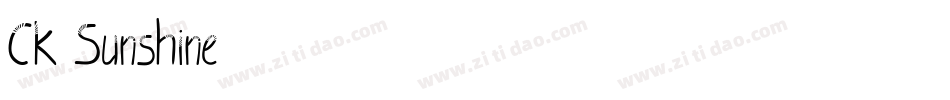 CK Sunshine字体转换